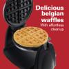 Hamilton Beach Flip Belgian Waffle Maker with Non-Stick Removable Plates, Browning Control, Drip Tray, Stainless Steel (26030) view 2