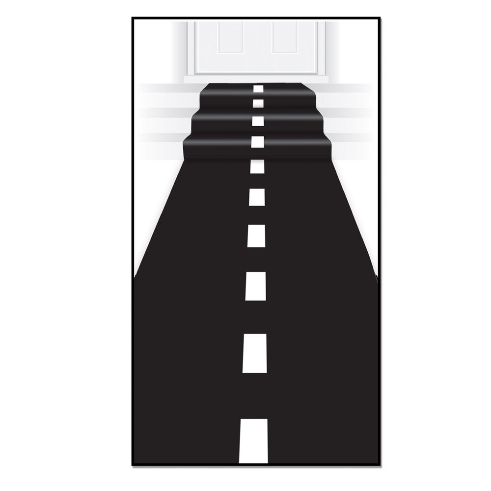Racetrack Runner (poly w/double-stick tape) Party Accessory (1 count) (1/Pkg)