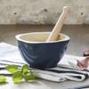 Emile Henry Made In France Mortar and Pestle, Flour White view 2