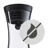 WMF Close-Up Stopper Glass Cromargan Basic Water Decanter, Black, Height 32.7 cm, 1.5 Litre view 3