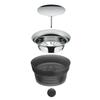 WMF Close-Up Stopper Glass Cromargan Basic Water Decanter, Black, Height 32.7 cm, 1.5 Litre view 4