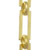 RCH Hardware Decorative Acid Dipped Solid Brass Chain for Hanging, Lighting - Rectangular Square Edge and Unwelded Links (1 Foot) view 1