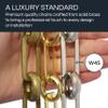 RCH Hardware Decorative Antique Solid Brass Chain for Hanging, Lighting - Rectangular Cut Edge and Unwelded Links (1 Foot) view 3