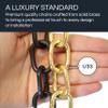RCH Hardware Decorative Oil Bronzed Black Solid Brass Chain for Hanging, Lighting - Cicular Unwelded Links (1 Foot) view 3