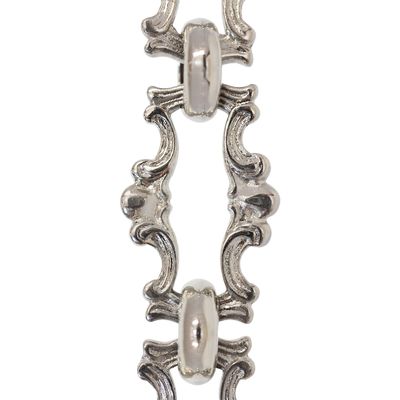RCH Hardware Decorative Polished Nickel Solid Brass Chain for Hanging, Lighting - Motif Welded Links (1 Foot)