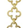 RCH Hardware Decorative Polished Solid Brass Chain for Hanging, Lighting - Cross Clover Design Unwelded Links (1 Foot) view 1