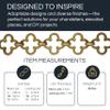RCH Hardware Decorative Polished Solid Brass Chain for Hanging, Lighting - Cross Clover Design Unwelded Links (1 Foot) view 2