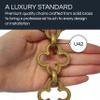 RCH Hardware Decorative Polished Solid Brass Chain for Hanging, Lighting - Cross Clover Design Unwelded Links (1 Foot) view 3