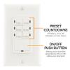 GE Push-Button in-Wall Countdown Timer Switch, On/Off, No Neutral Wire Needed, Ideal for Lights, Bathroom Fan, Exhaust Fans, Heaters, Wall Plate Included, 15318 view 3