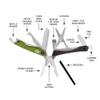 Gerber Dime 12-in-1 Mini Multitool Pliers, Pocket Knife,Bottle Opener,Green view 2