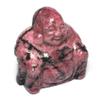 CrystalAge Rhodonite Sitting Buddha Statue view 1