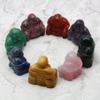 CrystalAge Rhodonite Sitting Buddha Statue view 3