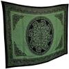 POSHNPRETTY Celtic Pattern Rich Green Bed Tapestry 72" x 108" view 1