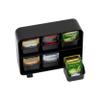 Mind Reader Tea Bag Organizer, Tea Station Organizer, Countertop Storage, Kitchen, Plastic, 10.25"L x 3.25"W x 7.75"H, Black view 4