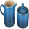 Le Creuset Stoneware Cream and Sugar, 2 pc. Set, Marseille view 1
