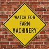 SmartSign "Watch for Farm Machinery" Sign | 24" x 24" Aluminum, Made in USA view 3