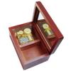 Chunge 18 Note Antique Wind-Up Wooden Musical Box with Gold-Plating Movement,Blue Danube Music Box view 3