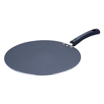 Vinod Cookware Flat Multi Cooking Griddle (Tawa) with Induction Base - 100% Aluminum Non Stick Pan with Anti Scratch Surface - Flat Multi Use Crepe Pan - (13 IN / 32.5 CM)