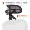 Engineered Now The Original Headrest for The Herman Miller Aeron Chair Headrest ONLY - Chair Not Included (H3 for Remastered, Graphite) view 3