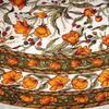 India Arts French Floral Tablecloth 70 Inch Round - Olive and Saffron view 1