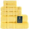 Qute Home 6-Piece Bath Towels Set, 100% Turkish Cotton Premium Quality Bathroom Towels, Soft and Absorbent Turkish Towels, Set Includes 2 Bath Towels, 2 Hand Towels and 2 Washcloths (Yellow) view 1