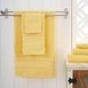 Qute Home 6-Piece Bath Towels Set, 100% Turkish Cotton Premium Quality Bathroom Towels, Soft and Absorbent Turkish Towels, Set Includes 2 Bath Towels, 2 Hand Towels and 2 Washcloths (Yellow) view 3