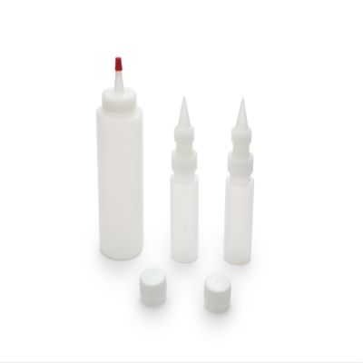 Fox Run Icing Squeeze Bottles for Cookie and Cake Decorating, Condiments, Sauces, Arts and Crafts, Set of 3, Clear