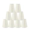 Urbanest Set of 9 3-inch by 5-inch by 4 1/2-inch Hardback Chandelier Shade, Metallic Cream view 1