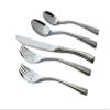 Knork 18/0 Stainless Steel Curve Flatware (Set of 20), Gloss Silver view 1