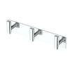 Gatco 1287 Elevate 3 Hook Triple Robe Hook, Wall Mounted Hook for Bathroom Towels & Robes, 11 Inch W, Chrome view 1