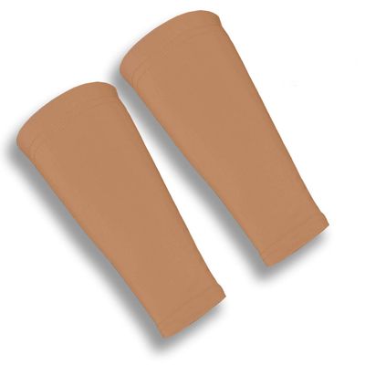 iM Sports Skin Guards Skin Protection Forearm Sleeves + Protects Aging or Thin Skin + UV Protection - Unisex + Made in USA - Suntan - Medium/Large - Pair