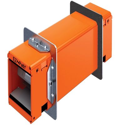 EZ PATH (EZDP33FWS) SERIES 33 UP TO 4 HOURS FIRE RATING PATHWAY DEVICE WITH SQUARE WALL PLATE KIT 3in x 3in (76mm) SQUARE OPENING