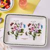 Portmeirion Botanic Garden Lasagna Dish (15"x11") - Sweet Pea Motif, Porcelain Bakeware with Chip-Resistant Glaze - Oven, Microwave, Freezer, Dishwasher Safe for Everyday Use view 2