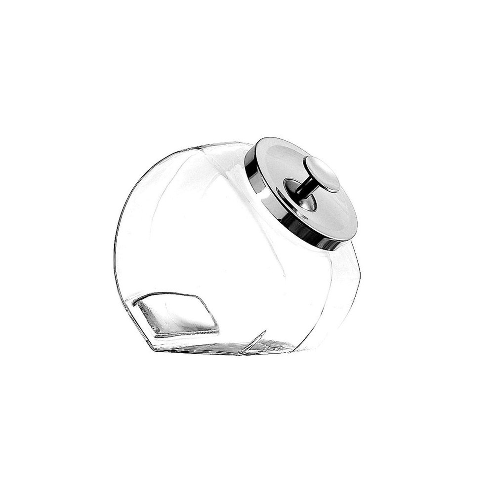 Anchor Hocking Glass Penny Candy Jar with Chrome Cover, 1/2 Gallon
