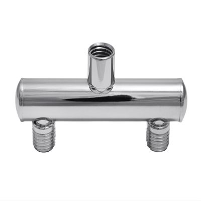 Double Shower Head Manifold Brushed Nickel