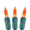Novelty Lights 11 Feet 50 Bulbs Traditional Incandescent Mini Lights, Amber on Green Wire with 2.5" Spacing, Commercial Grade and UL Listed for Indoor/Outdoor Use, End-to-End Connectable view 4