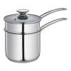 Kchenprofi Double Boiler/Bain Marie Set with Glass Lid, 1.6 Quart, 5.5" Diameter view 1