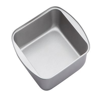 KitchenCraft Non-Stick Square Baking/Roasting Tin, 24.5 x 22 x 4.5 cm (9.5" x 8.5" x 2"), Silver
