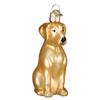 Old World Christmas Yellow Labrador Glass Blown Ornament for Christmas Tree, Handcrafted Holiday Decoration, Dog Collection view 1