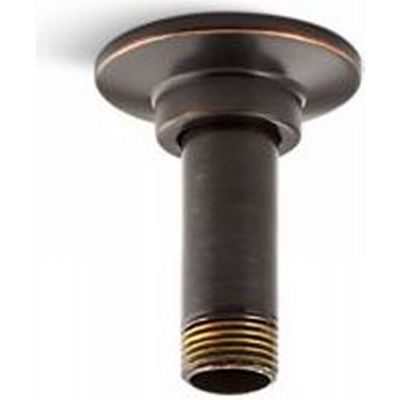 Kohler K-7396-2BZ 3-Inch Straight Ceiling Mount Shower Arm and Flange, Oil Rubbed Bronze , Oil-Rubbed Bronze