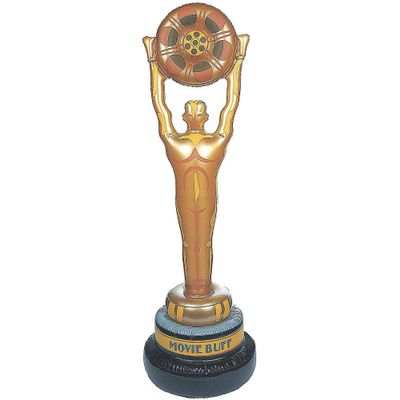 Fun Express Giant Inflatable Movie Buff Party Decoration 5 Feet Tall - Hollywood Theme Party Decorations for Movie Night, Red Carpet & Oscar Awards Celebrations | Premium Vinyl Movie Props