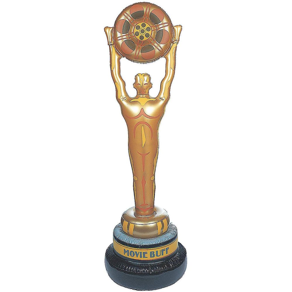 Fun Express Giant Inflatable Movie Buff Party Decoration 5 Feet Tall - Hollywood Theme Party Decorations for Movie Night, Red Carpet & Oscar Awards Celebrations | Premium Vinyl Movie Props