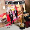 Fun Express Giant Inflatable Movie Buff Party Decoration 5 Feet Tall - Hollywood Theme Party Decorations for Movie Night, Red Carpet & Oscar Awards Celebrations | Premium Vinyl Movie Props view 3