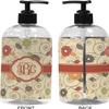 YouCustomizeIt Personalized Fall Flowers Plastic Soap/Lotion Dispenser (16 oz - Large - Black) view 2