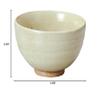 Yamaki Ikai F1522 Matcha Bowl, Ceramic, Diameter 4.9 x Height 3.0 inches (12.5 x 7.5 cm) view 2