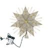 Kurt Adler 14-Inch 7-Point Natural Capiz Star Lighted Treetop view 1