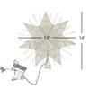 Kurt Adler 14-Inch 7-Point Natural Capiz Star Lighted Treetop view 3