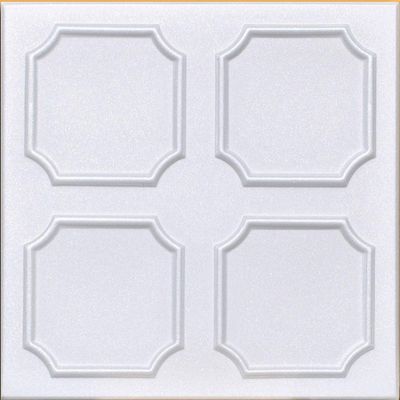 White Styrofoam Decorative Ceiling Tile Alfa (Package of 8 Tiles) - Other Sellers Call This Bostonian and R01