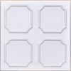 White Styrofoam Decorative Ceiling Tile Alfa (Package of 8 Tiles) - Other Sellers Call This Bostonian and R01 view 1