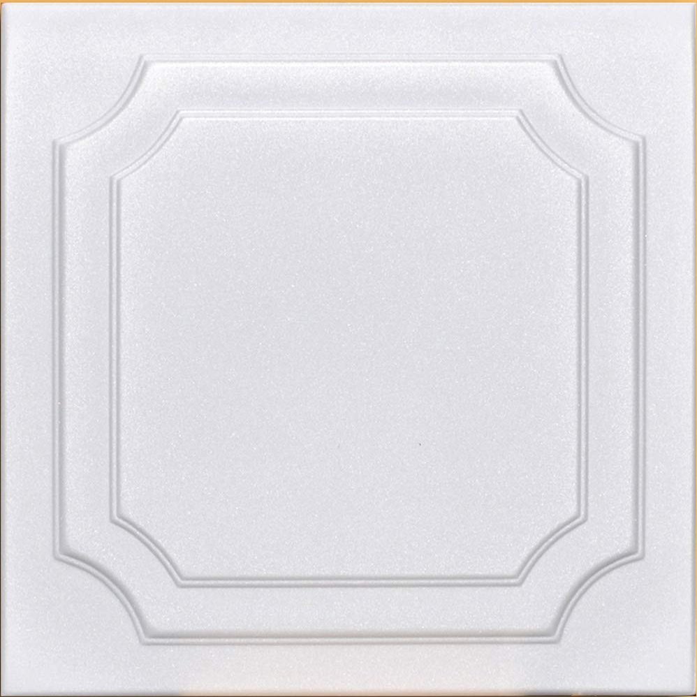 White Styrofoam Decorative Ceiling Tile Yalta (Package of 8 Tiles) - Other Sellers Call This The Virginian and R08